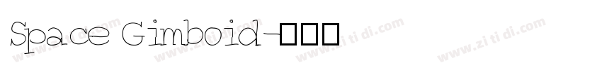 Space Gimboid字体转换